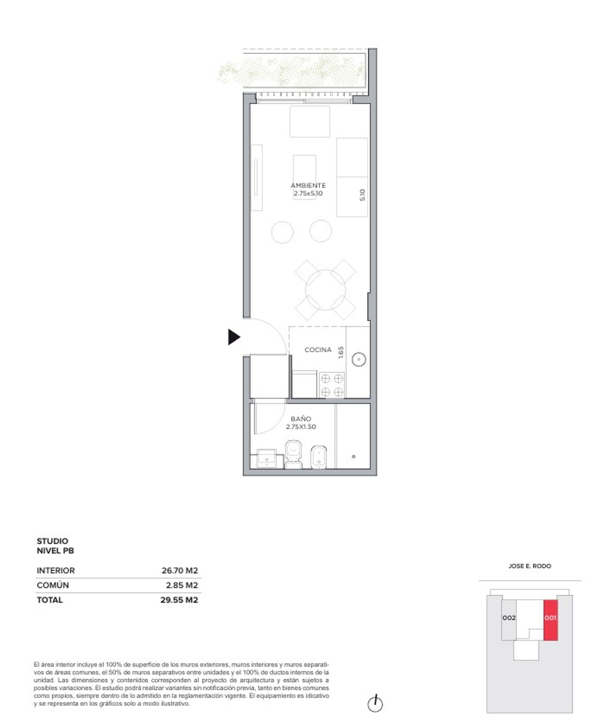 Venta monoambiente a estrenar al frente - 3