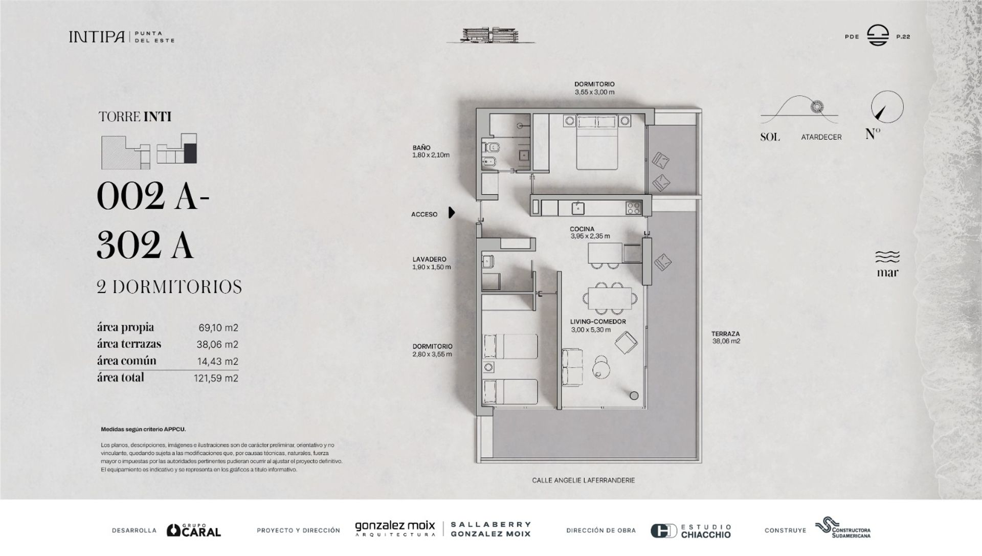 APARTAMENTO EN VENTA 2 DORMITORIOS PRIMERA LINEA - 16