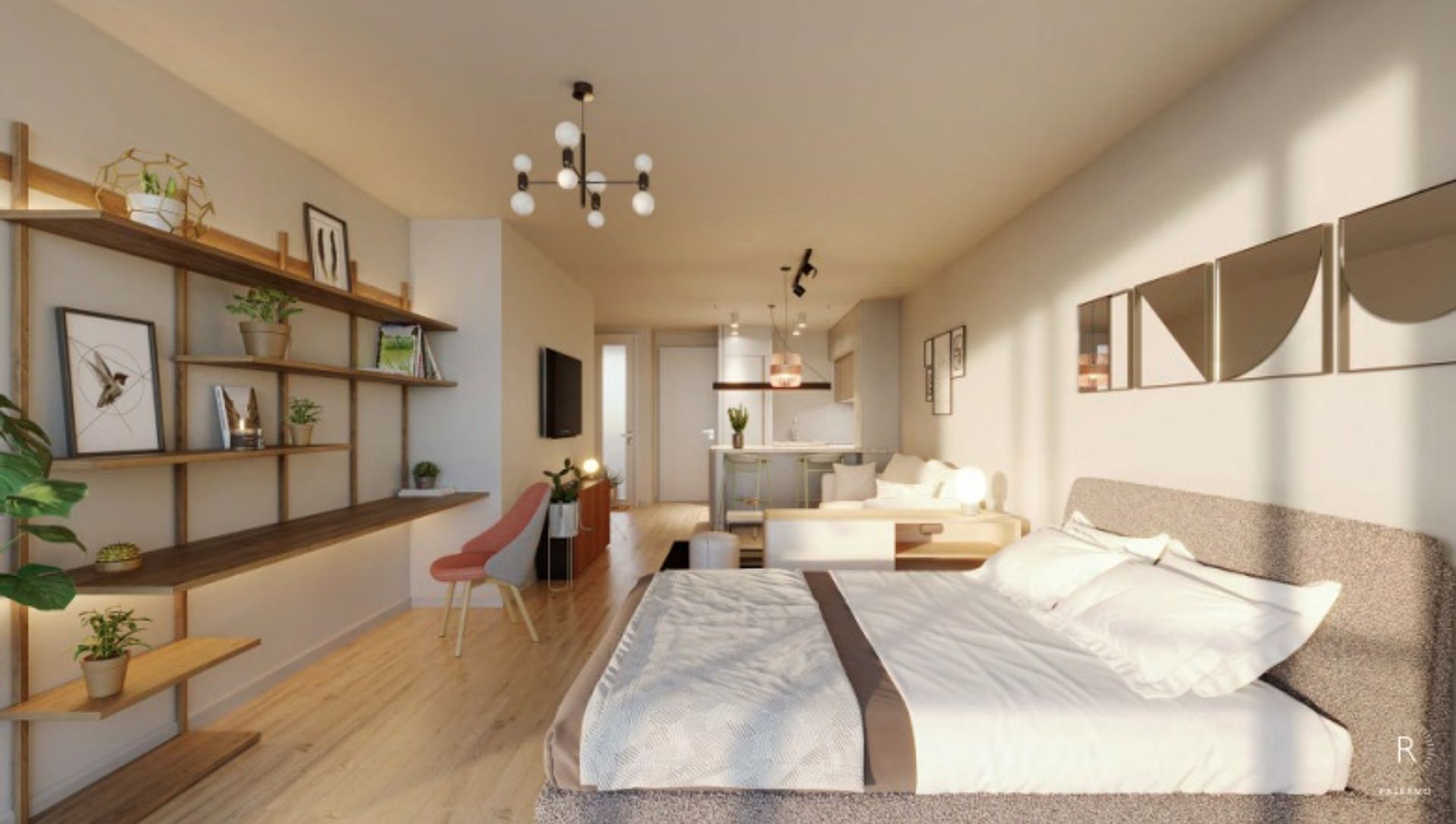 DEPTO MONOAMBIENTE CONTRAFRENTE BALCON Y AMENITIES - 2