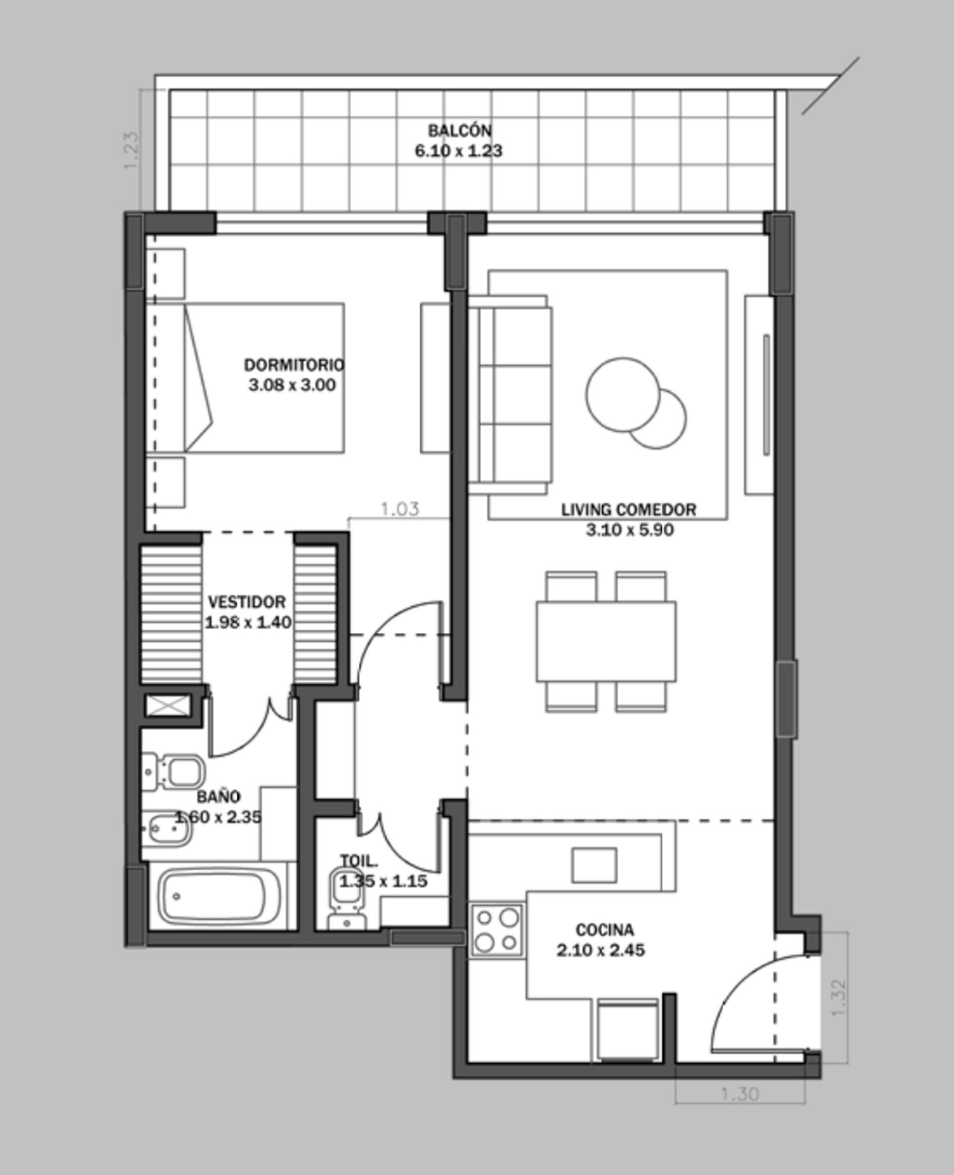 Venta Departamento 2 Amb Pozo Villa Urquiza - 5