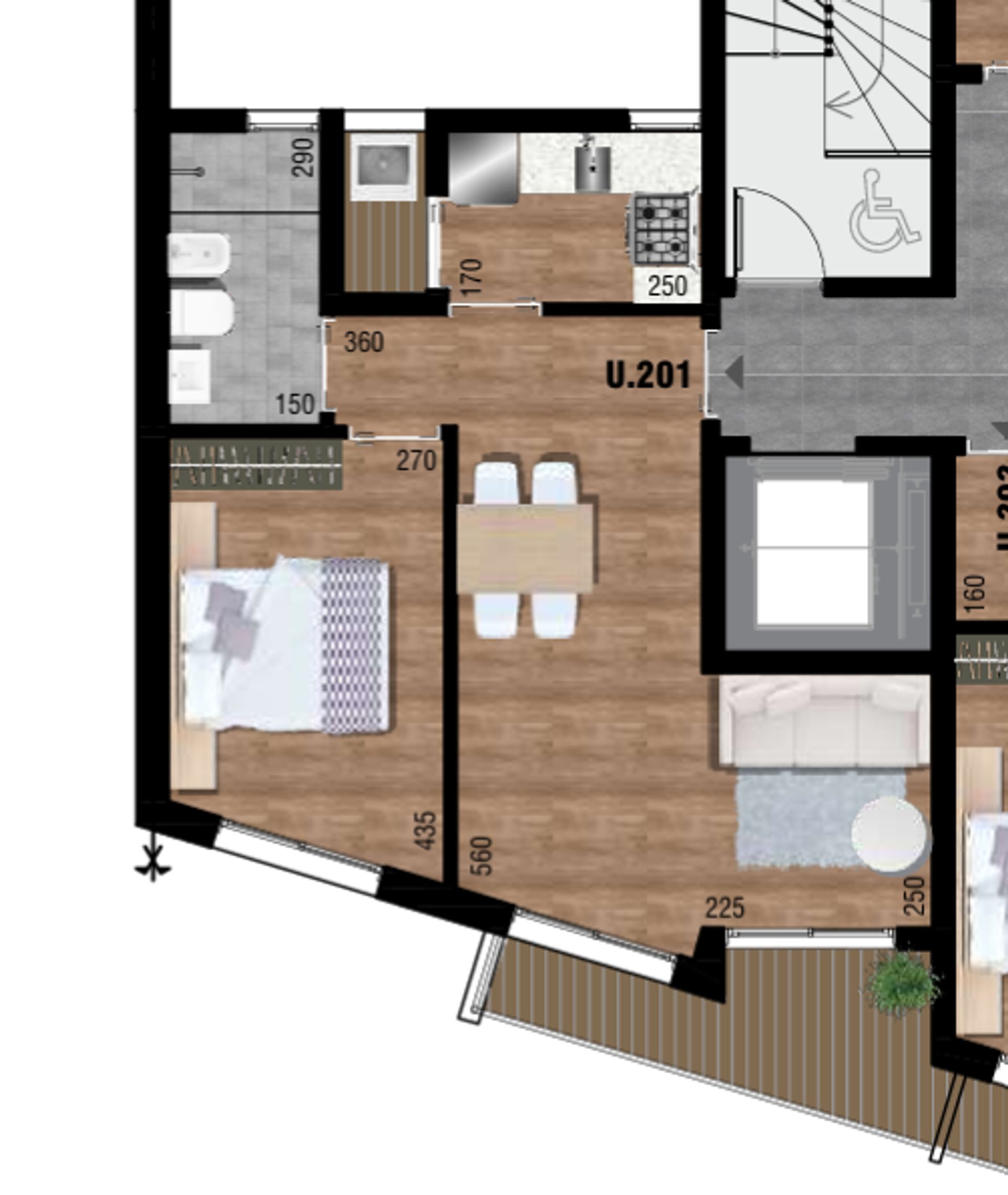 ALQUILER APARTAMENTO 1 DORMITORIO TERRAZA PALERMO - 13