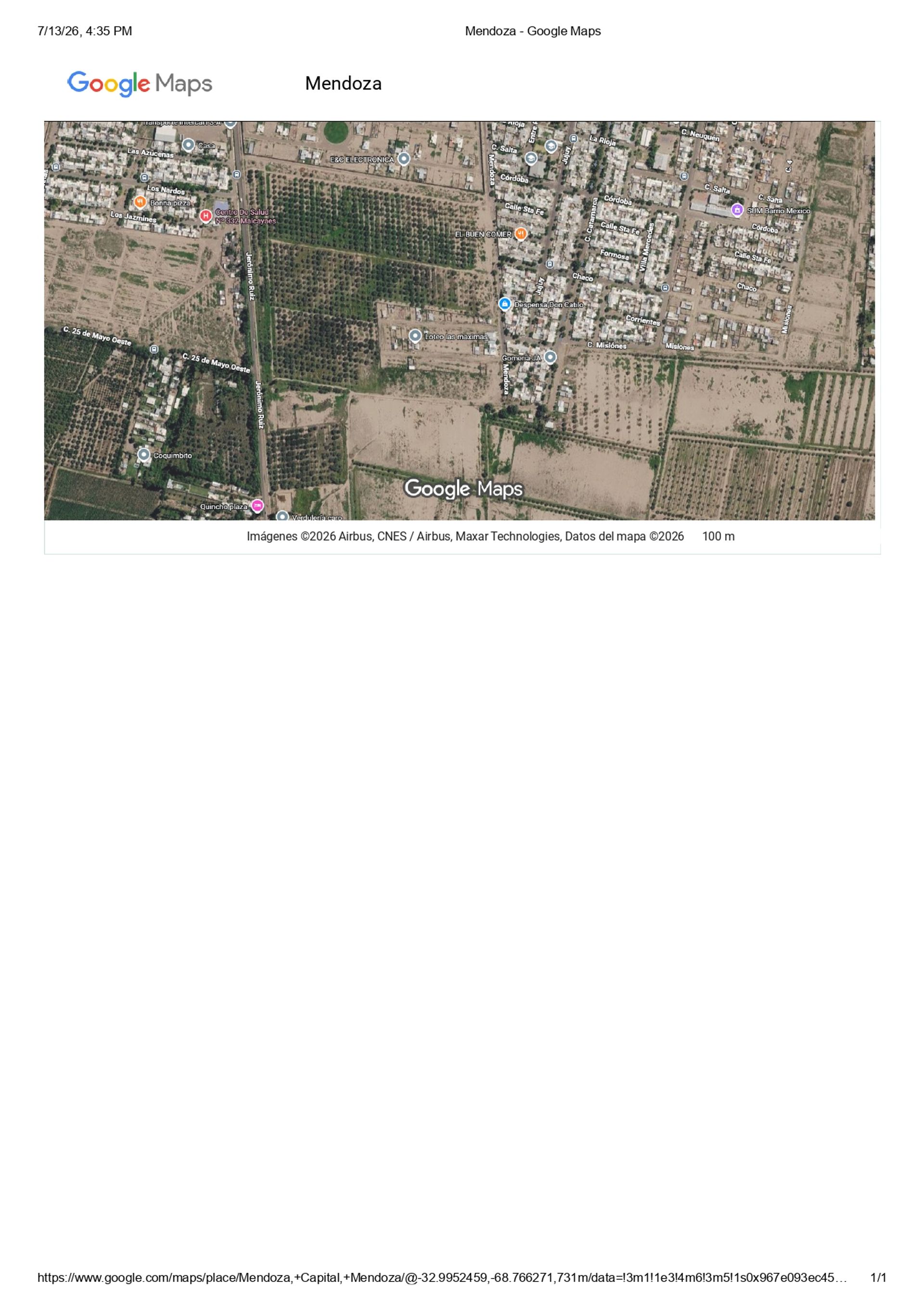 Lote en Venta en Maipu, Mendoza