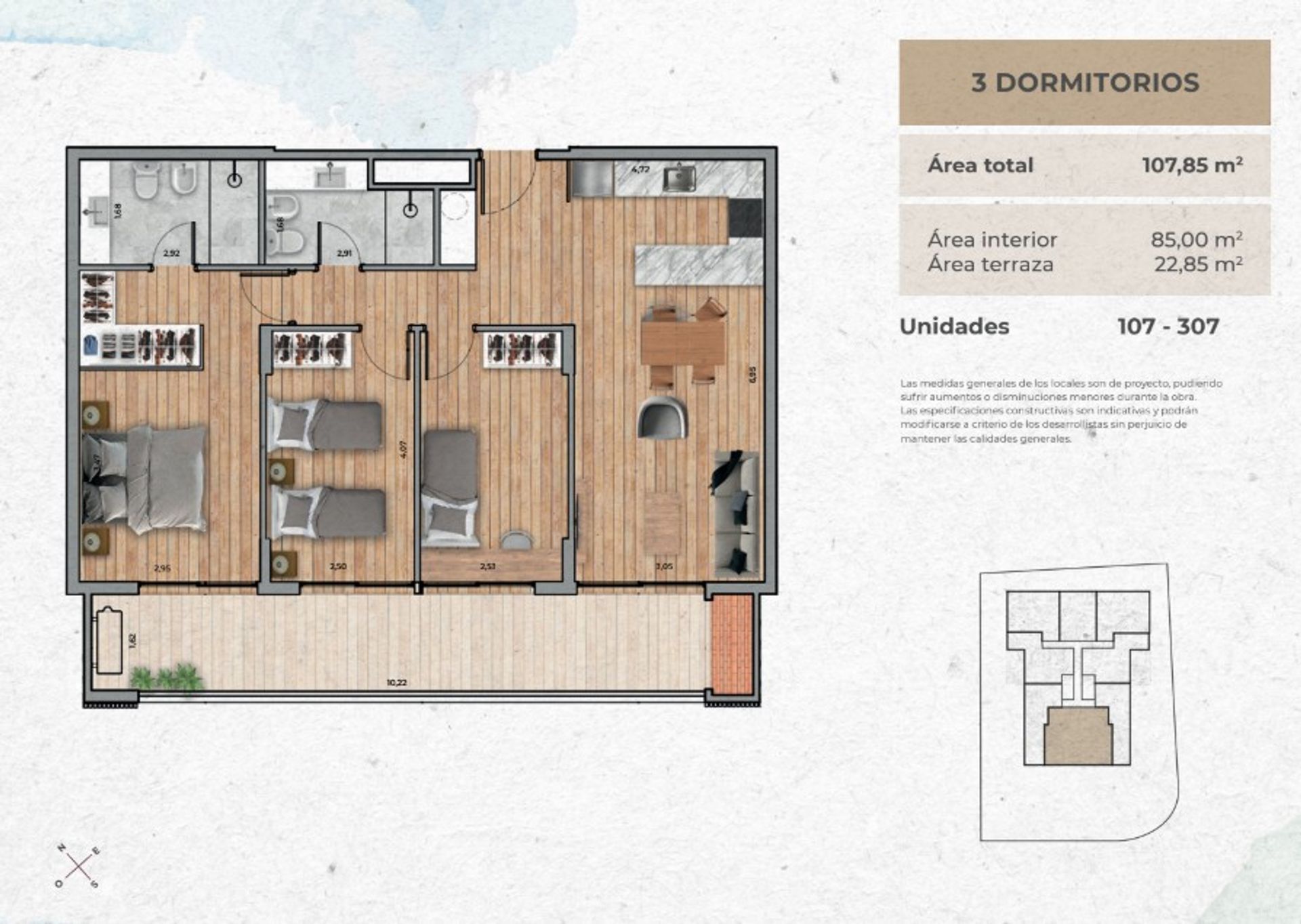 VENTA Apartamento CIUDAD DE LA COSTA 3 dormitorios - 1