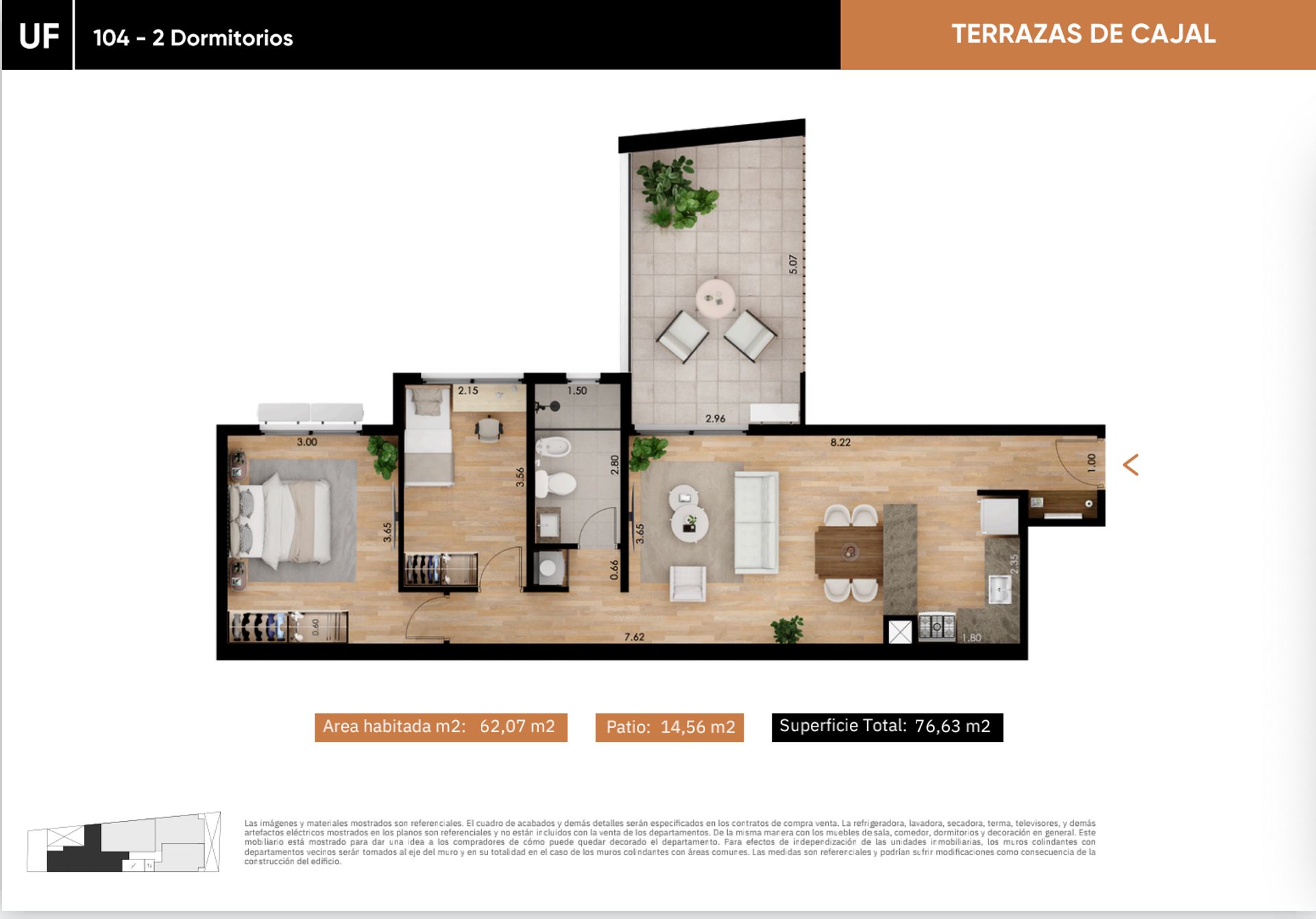 Venta apartamento 2 dormitorios en La Blanqueada - 8