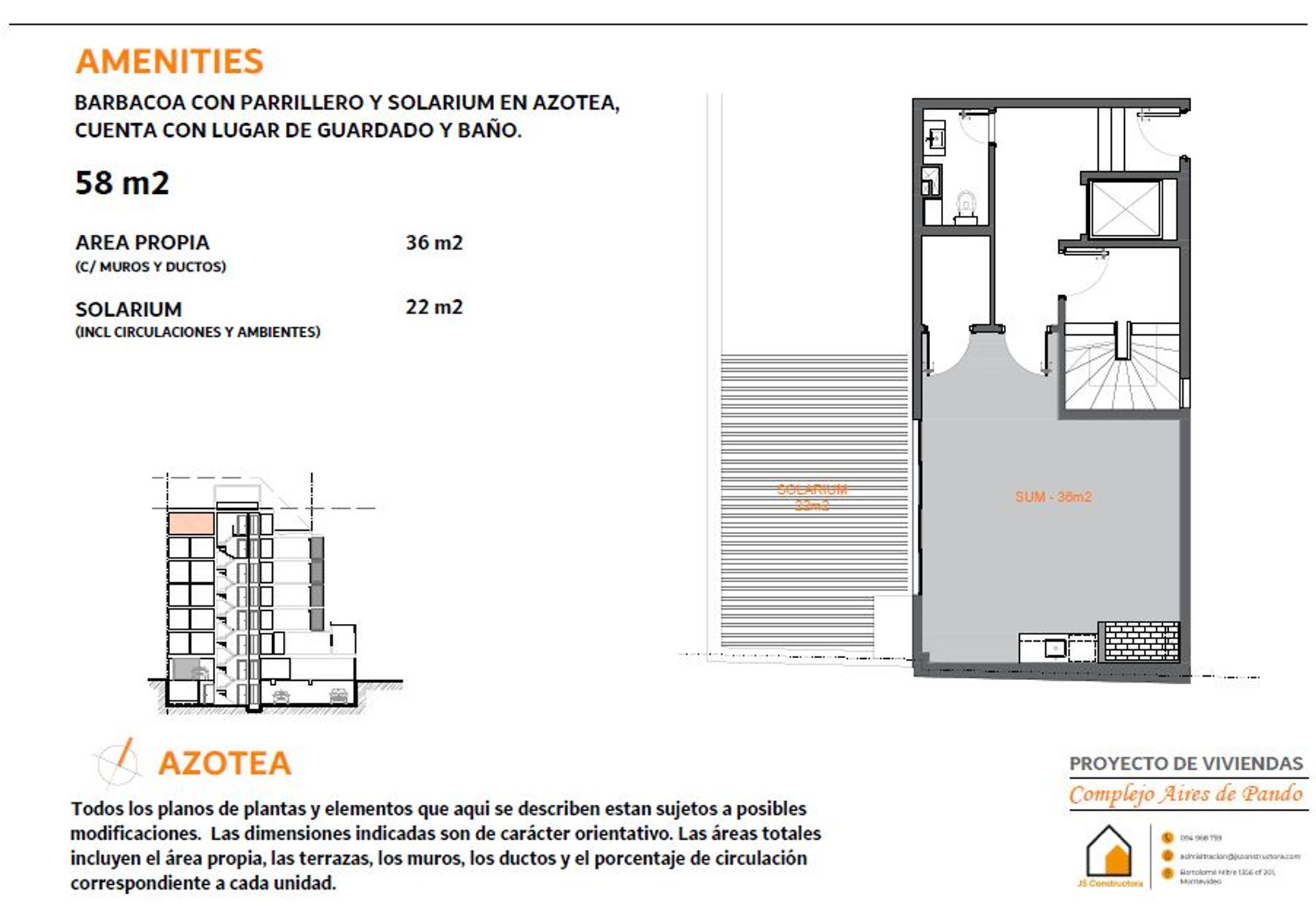 Venta promocional en pozo apto 1 dormitorio Pando - 2